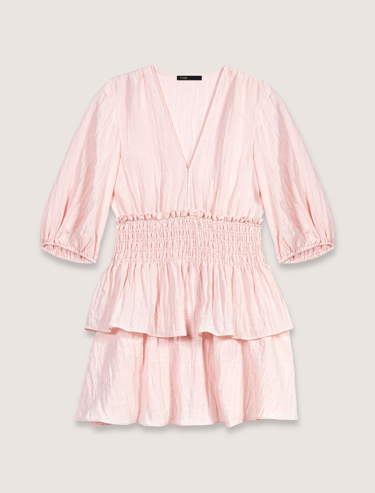 Short ruffled dress - Pink