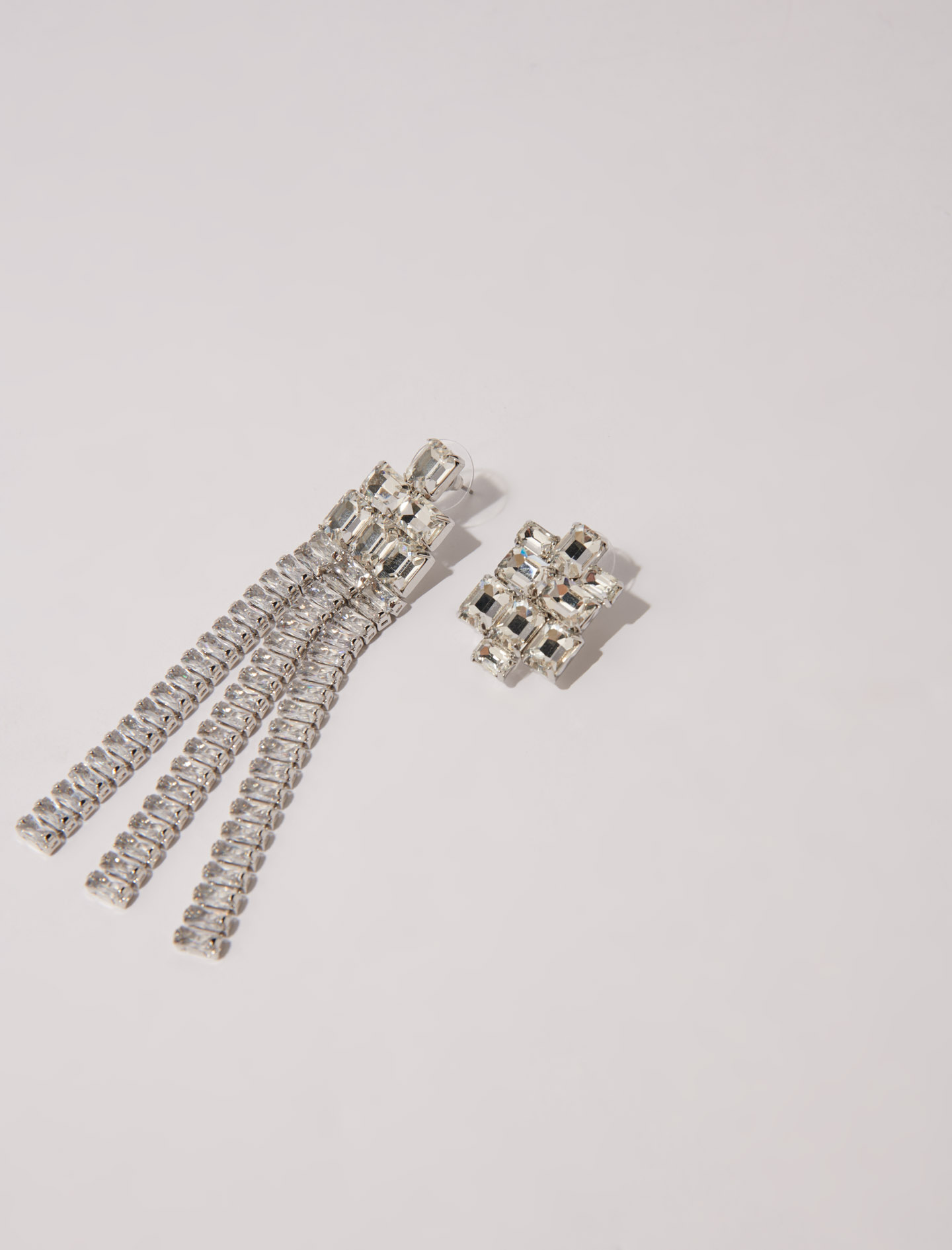 Cascade diamante earrings - Silver