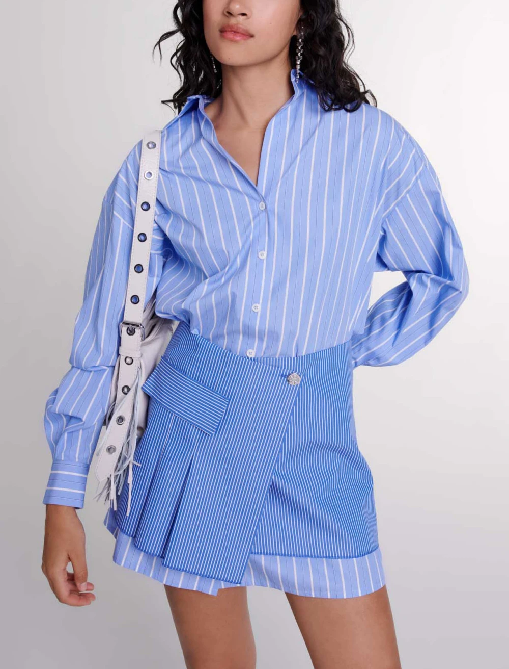 2 in 1 striped dress - Blue