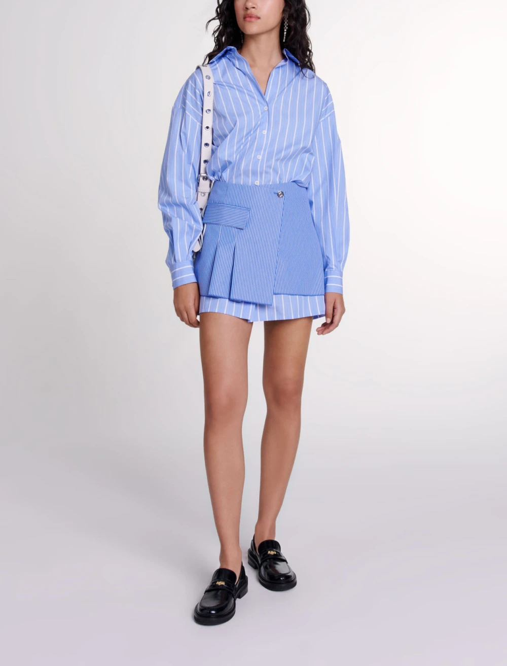 2 in 1 striped dress - Blue