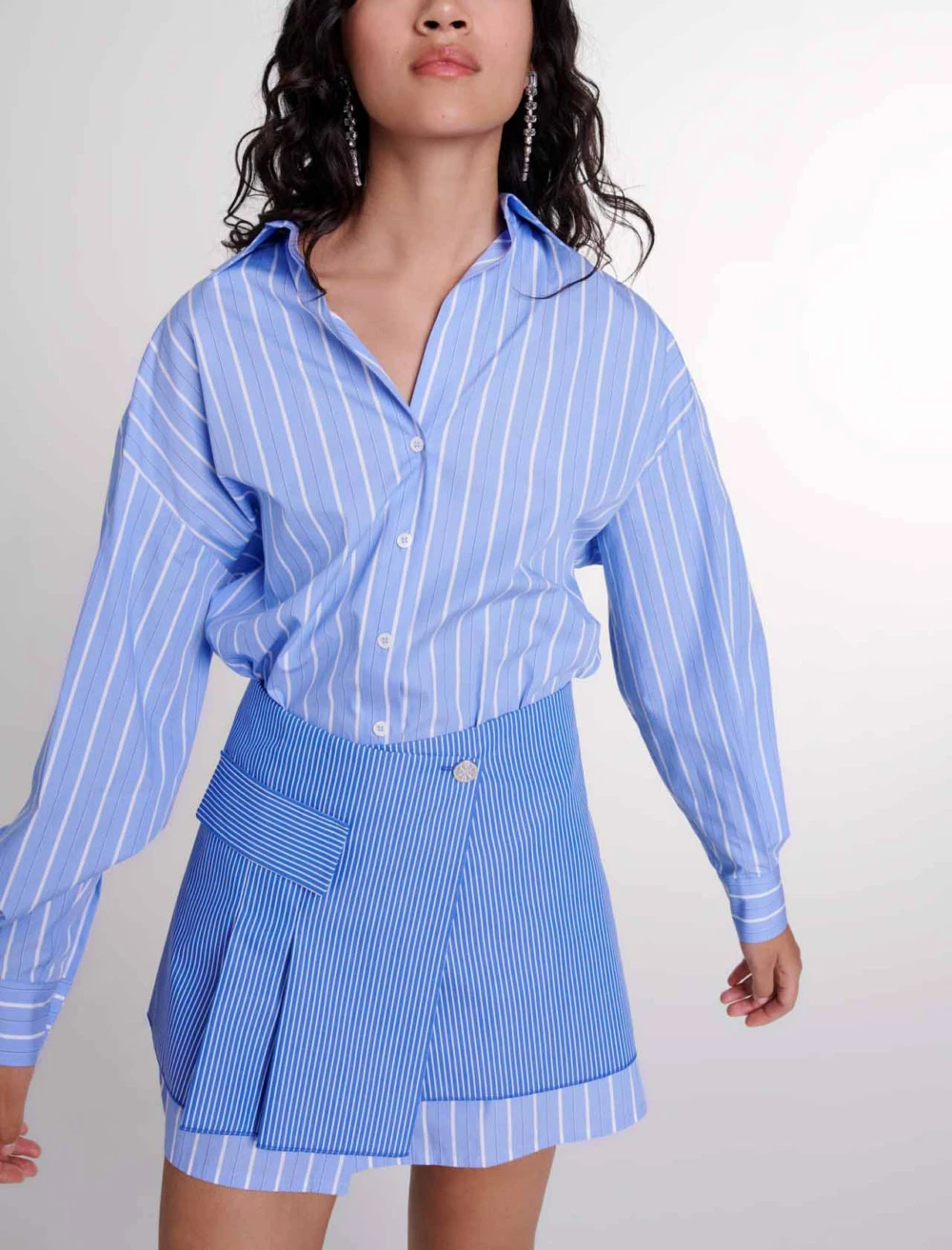 2 in 1 striped dress - Blue