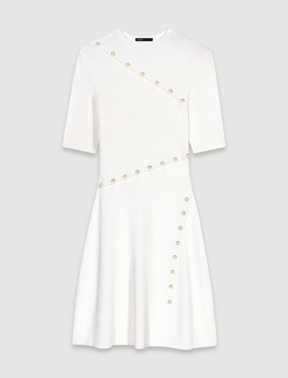 Maje Short knit dress - White 