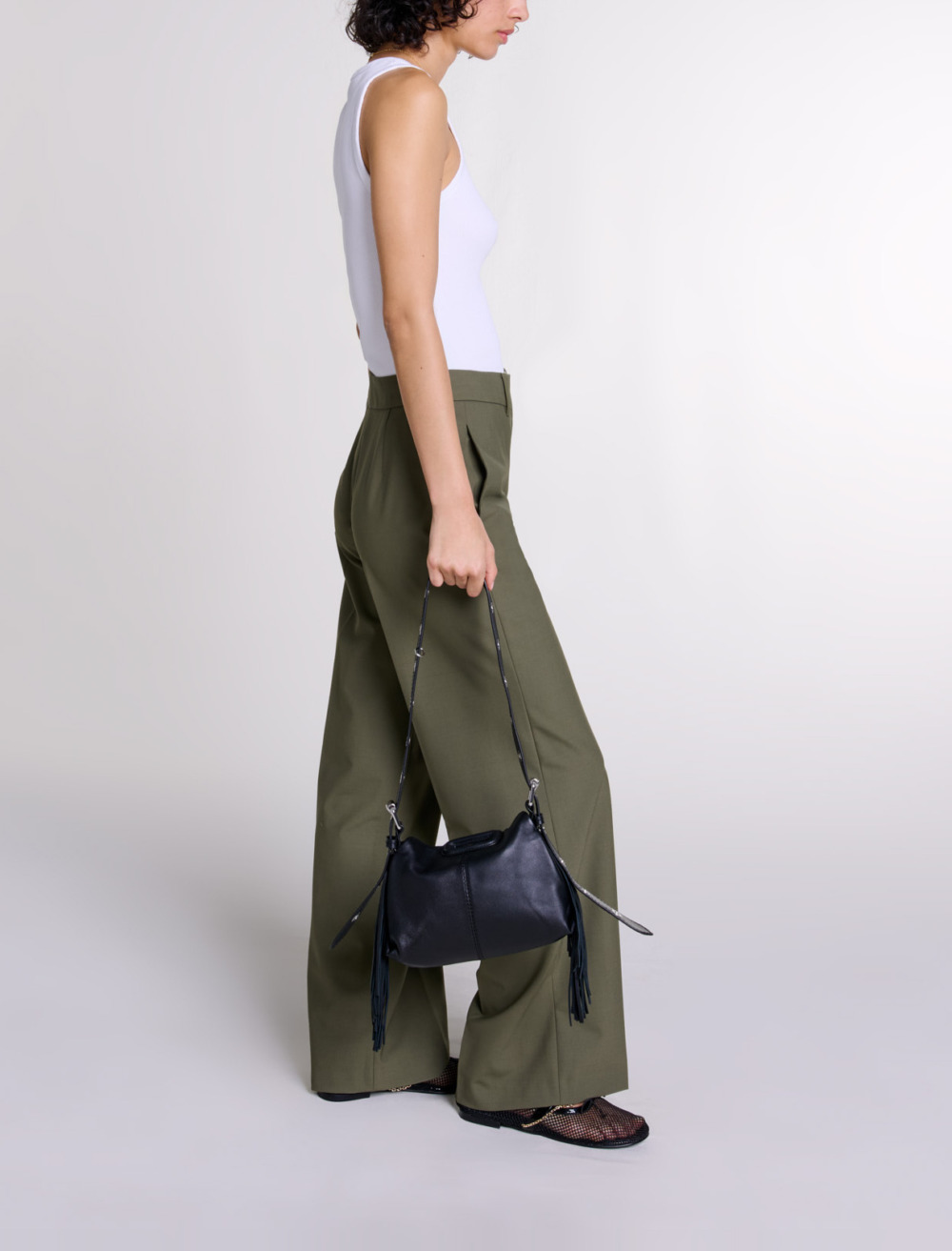 Straight leg suit trousers - Khaki