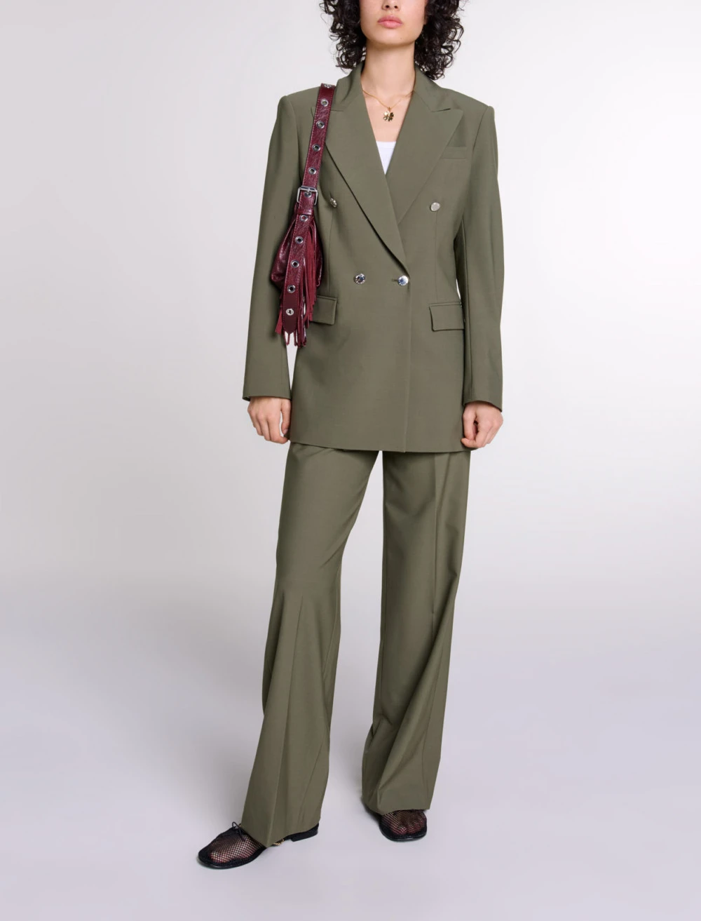 Slim fit suit jacket - Khaki