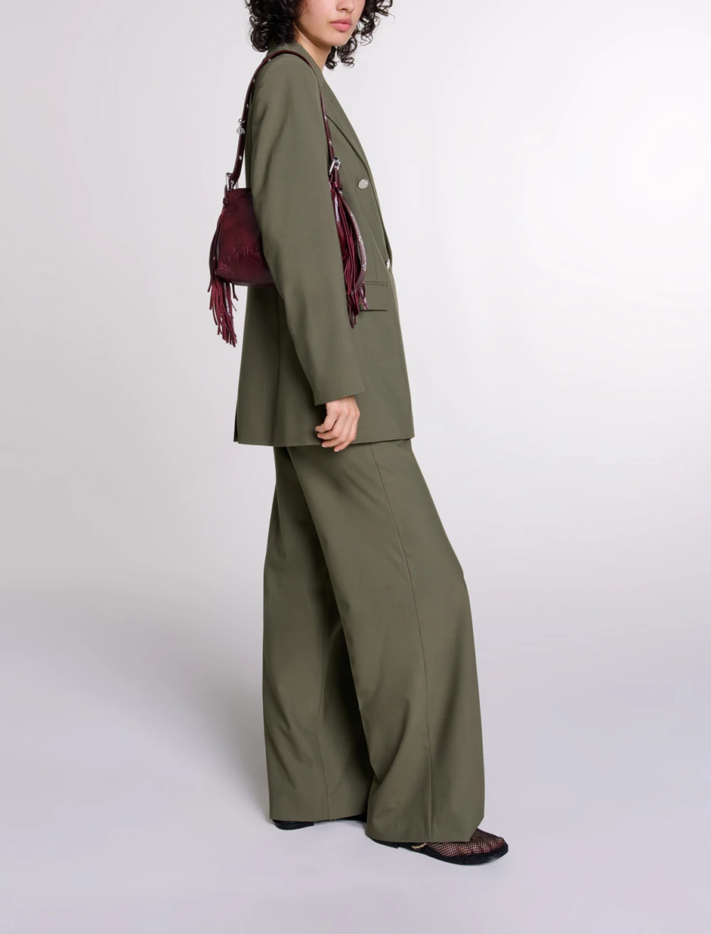 Slim fit suit jacket - Khaki