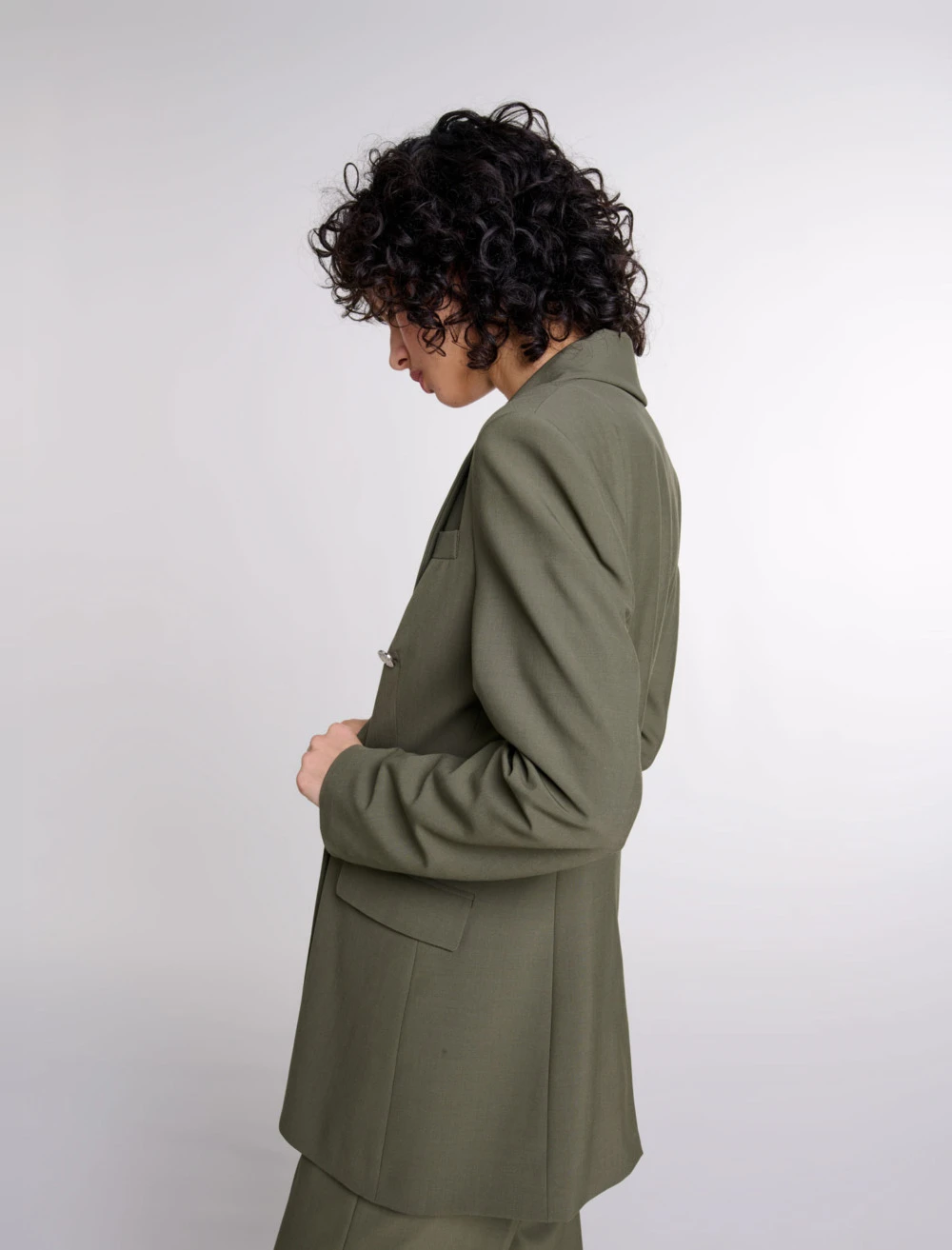 Slim fit suit jacket - Khaki