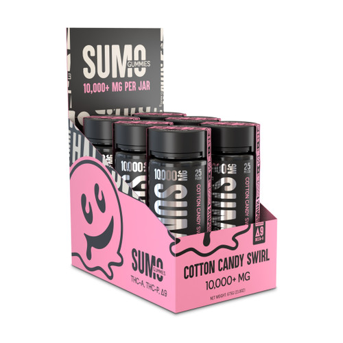 Half Bak'd Sumo Gummies 10,000mg Per Jar(6 Pack Single Flavor)