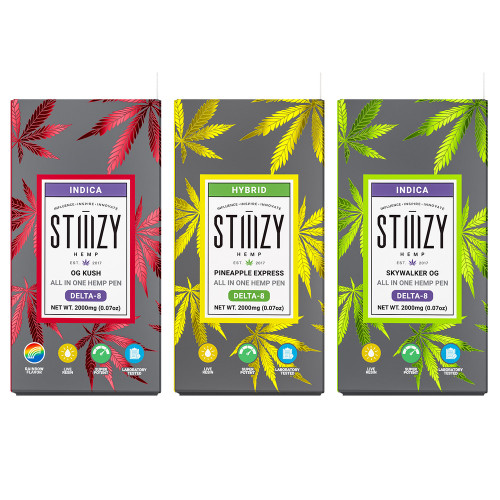 STIIIZY DELTA-8 LIVE RESIN AIO DISPOSABLE 2G(10 Pack)