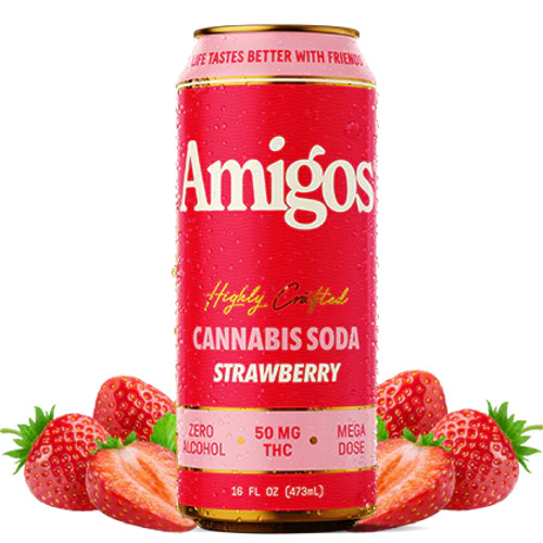 Amigos High Dose 50mg Cannabis Soda(24 Pack) | IWG CBD