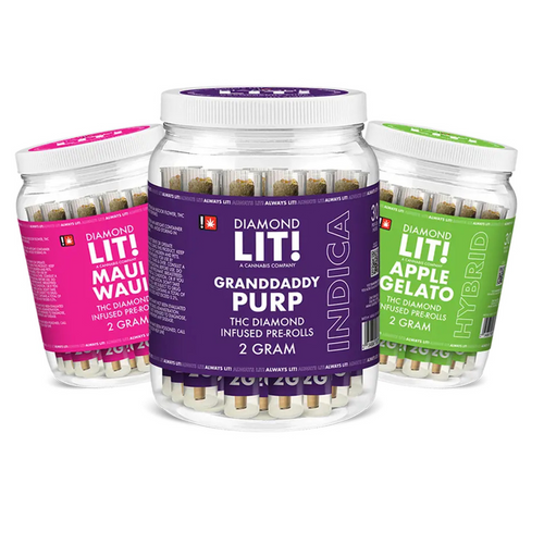 LIT  2G Preroll 30ct  Jar LIT  2G Preroll 30ct  Jar