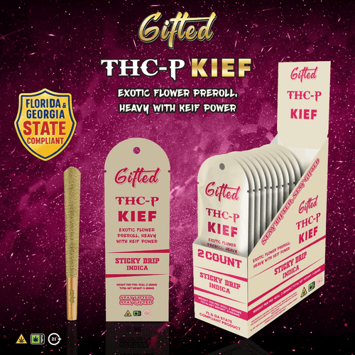 Gifted THC-P 2ct Kief Coated Pre Rool-10pk
