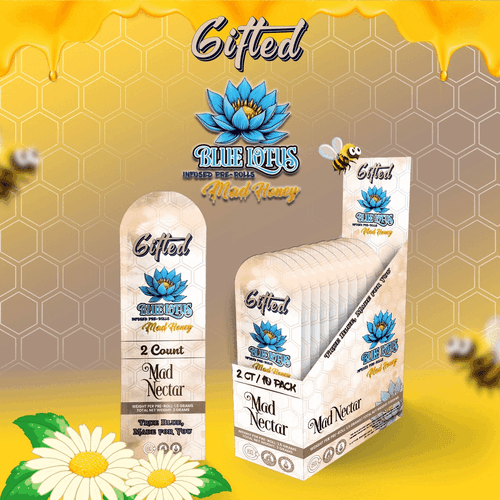 Gifted Blue Lotus MadHoney 2ct Pre-Roll-10pk