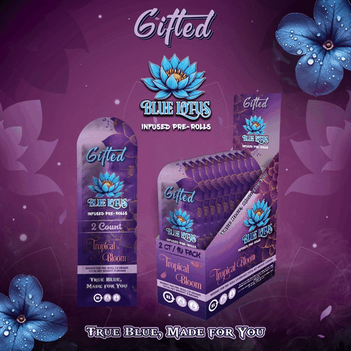 Gifted Blue Lotus 2ct Pre-Roll-10pk