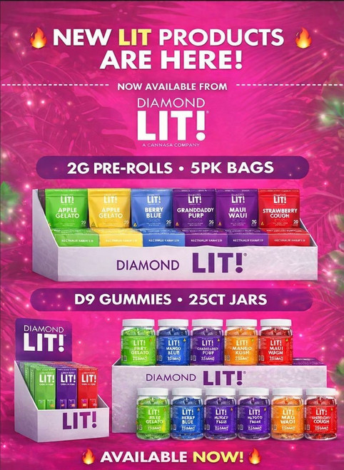 LIT! 500mg Per Jar-25ct Display