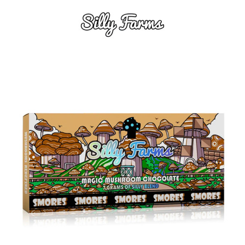 Silly Farms Magic Mushroom Chocolate Bar(7 Grams) 10 Count Display