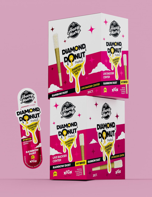Hazy Mary THCP Diamond Donut Preolls(20 Count)