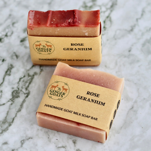 Rose Geranium Goat Milk Soap – Handmade Natural Soap Bar