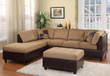 Comfort Living Sectional in Toffee
