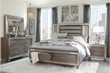 Homelegance Tamsin Collection 4 Piece Bedroom Set in Silver Grey Metallic
