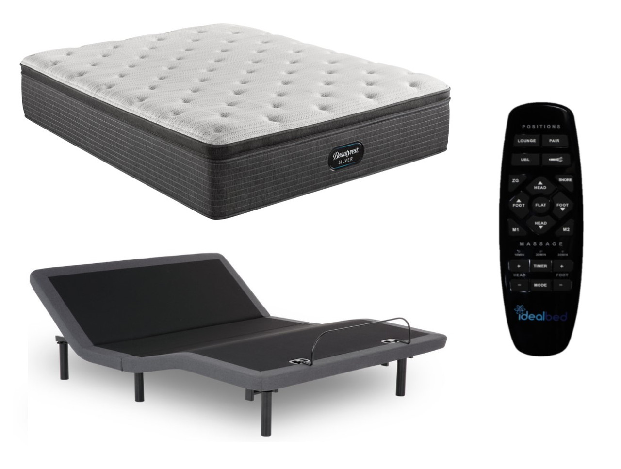 Simmons Beautyrest Silver Plush Pillow Top Mattress with Reverie 5D