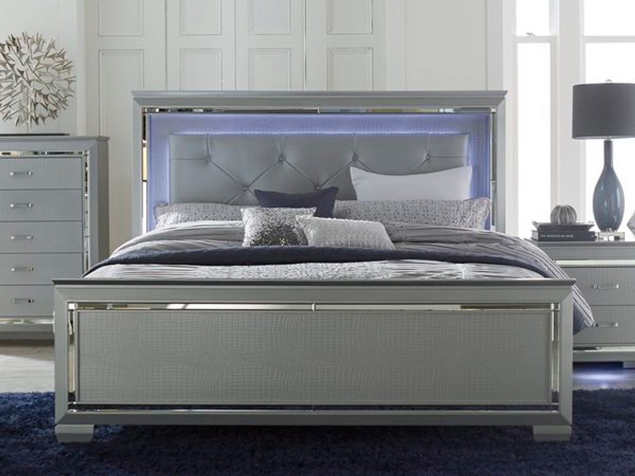 modern beds with led lights