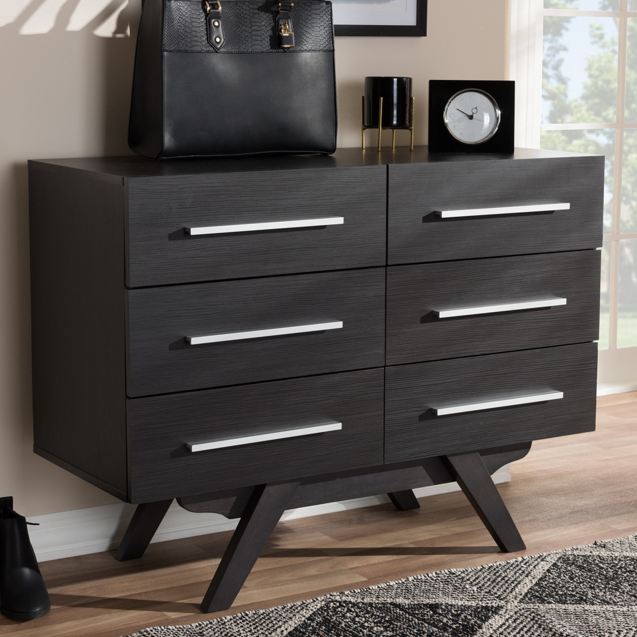 dark brown modern dresser Dilenno Dresser - Dark Brown