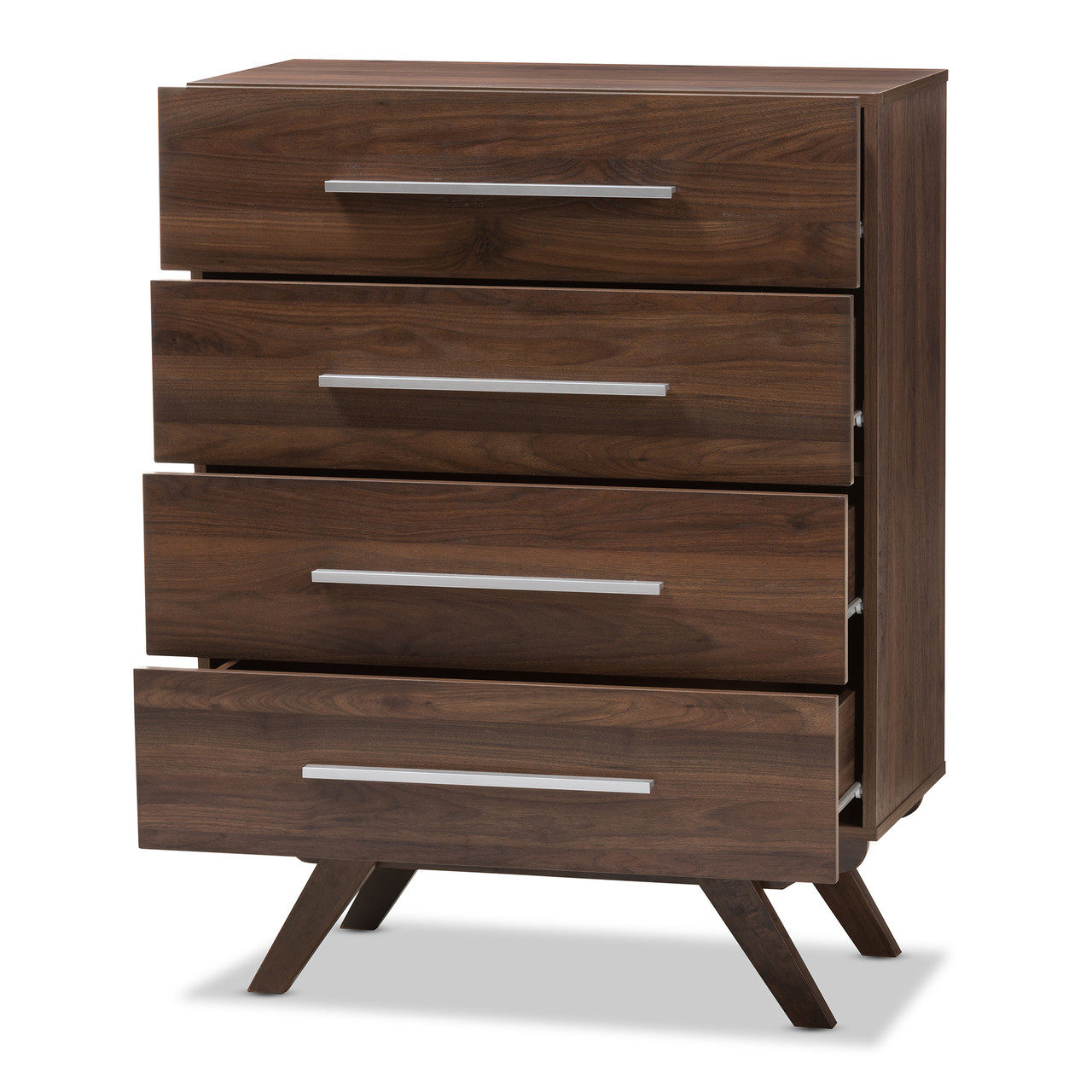 Baxton Studio Auburn Mid Century Modern Walnut Brown Finished Wood