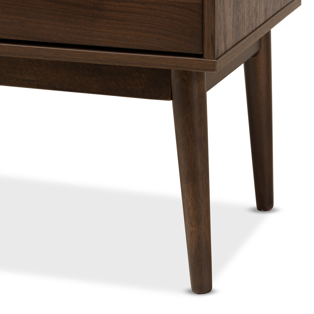 Baxton Studio Disa Mid Century Modern Walnut Brown Finished Wood 5