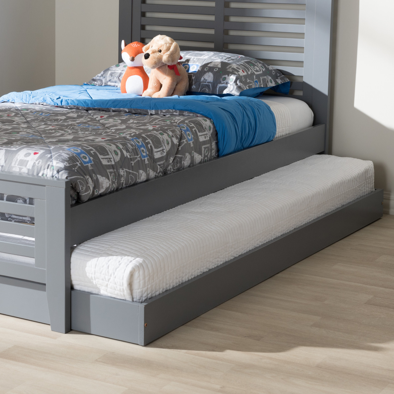 Baxton Studio Payton Modern and Contemporary Grey Finished Twin