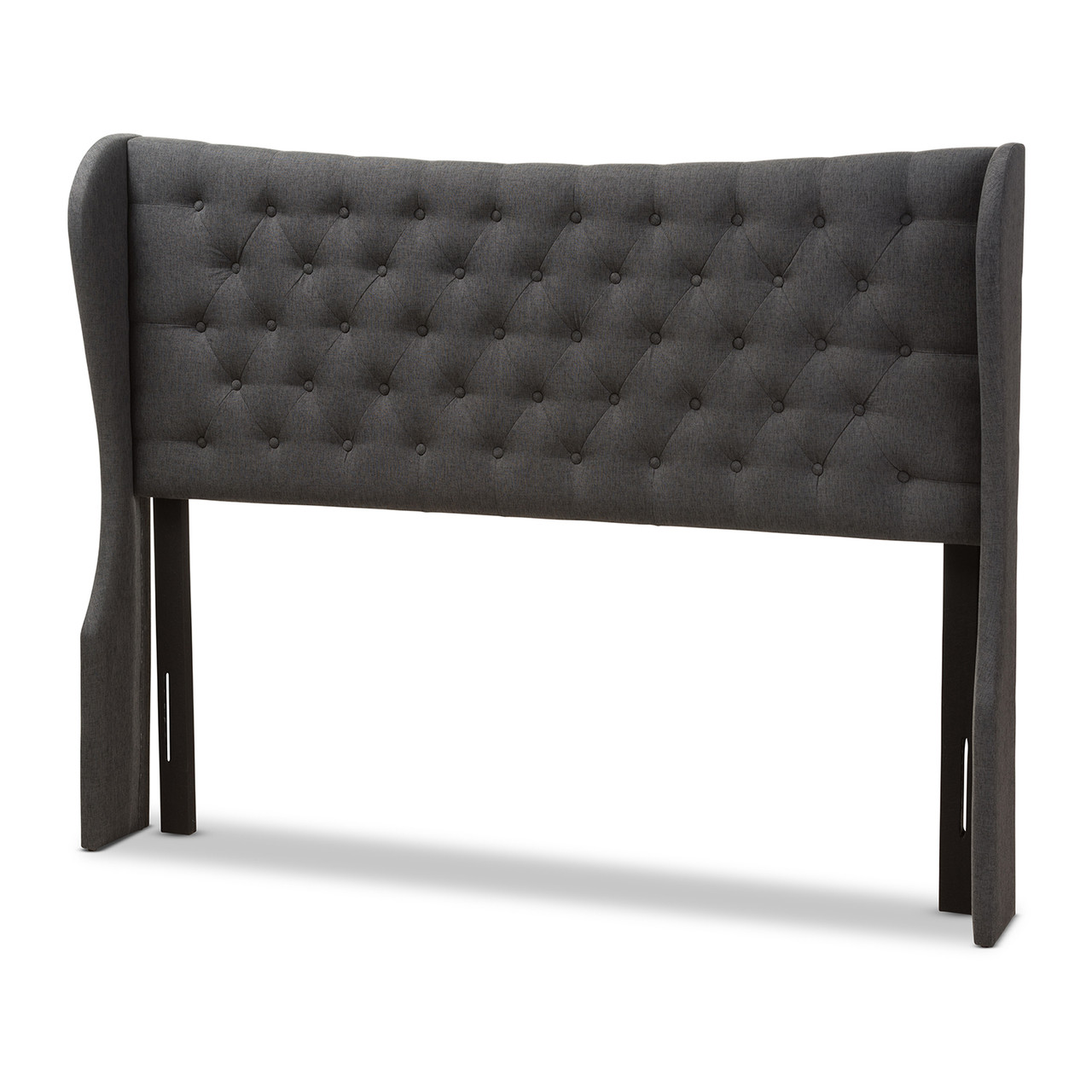 Baxton Studio Cadence Modern and Contemporary Dark Grey Fabric