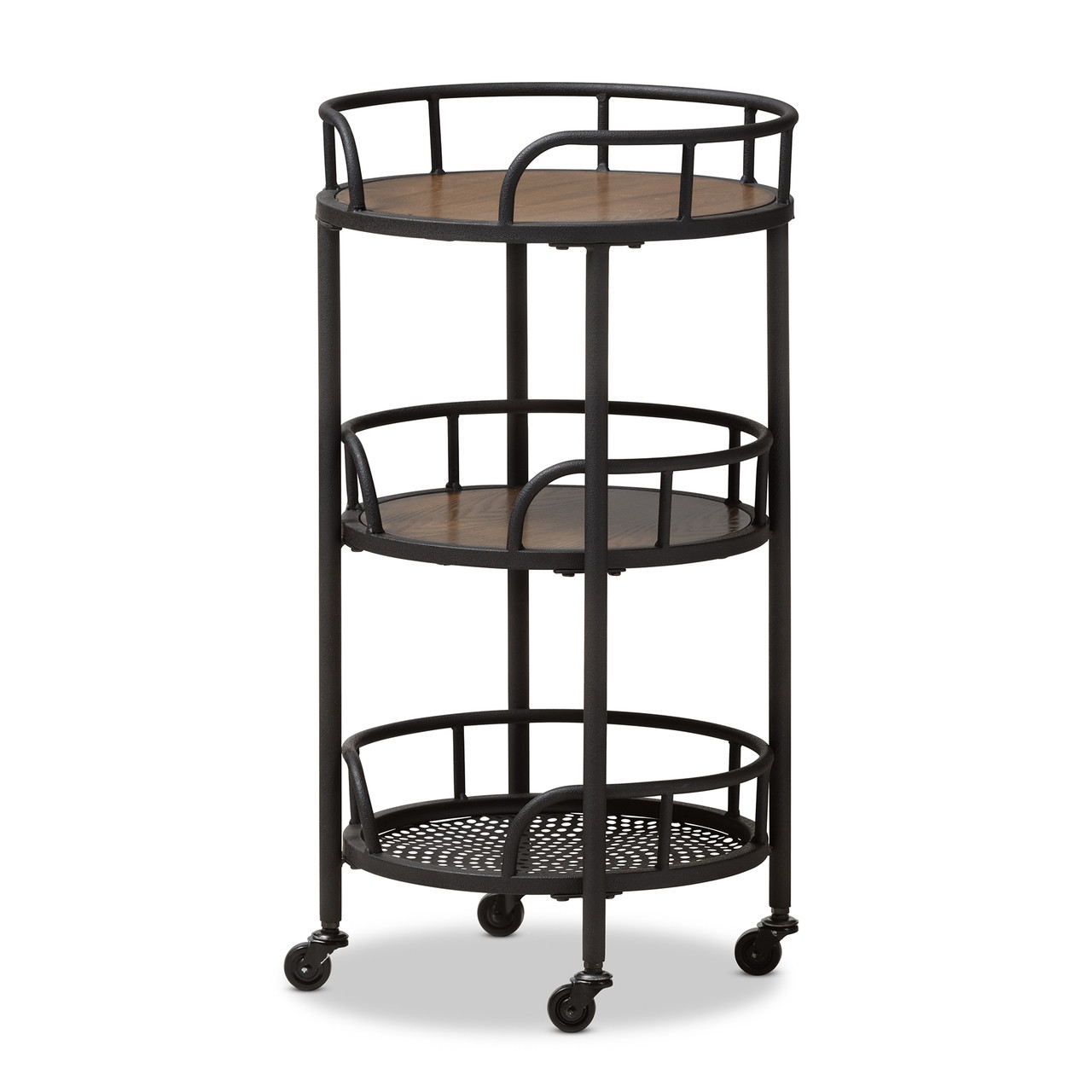 Baxton Studio Bristol Serving Cart - Thumbnail 3