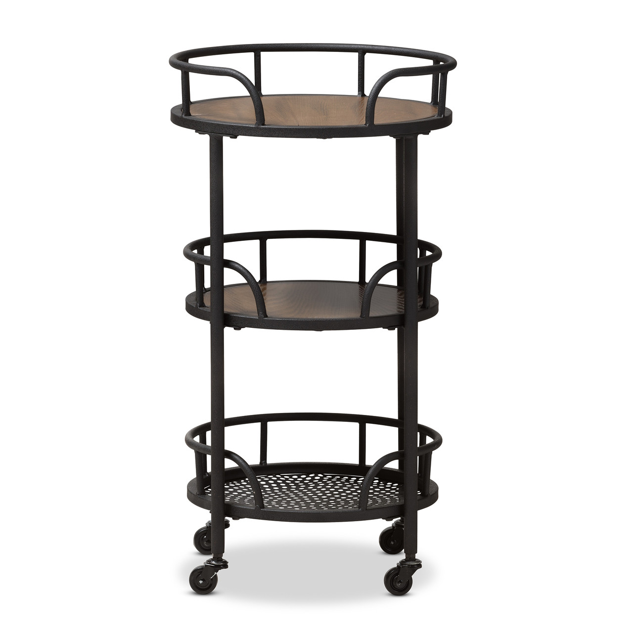 Baxton Studio Bristol Serving Cart - Thumbnail 4