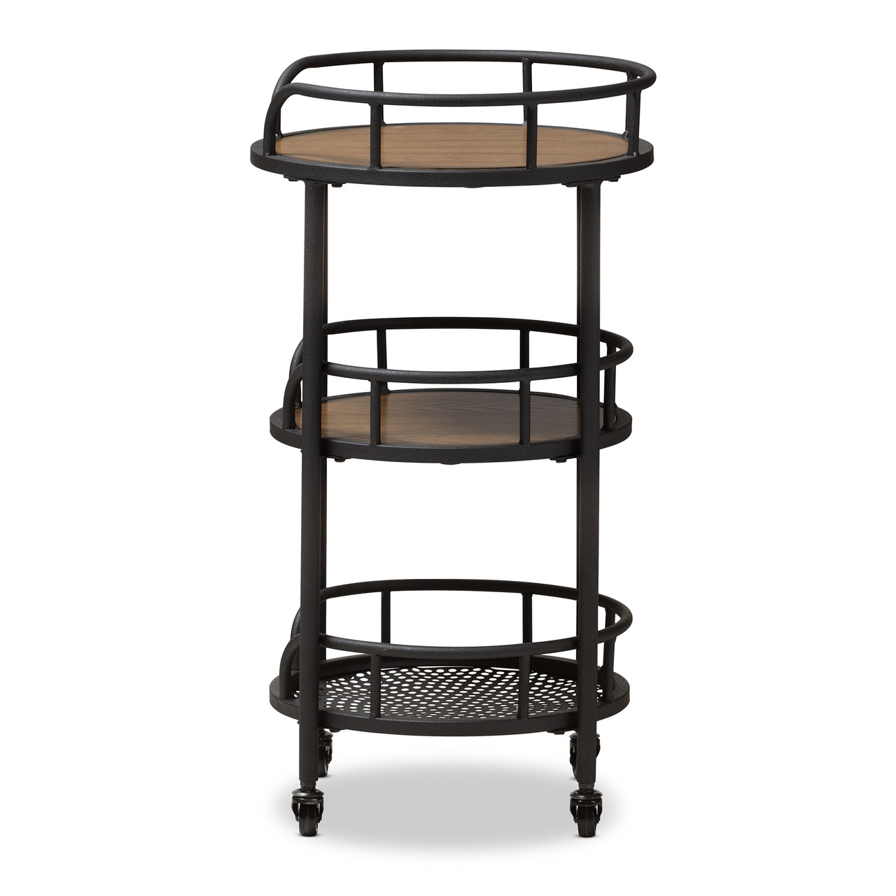 Baxton Studio Bristol Serving Cart - Thumbnail 2