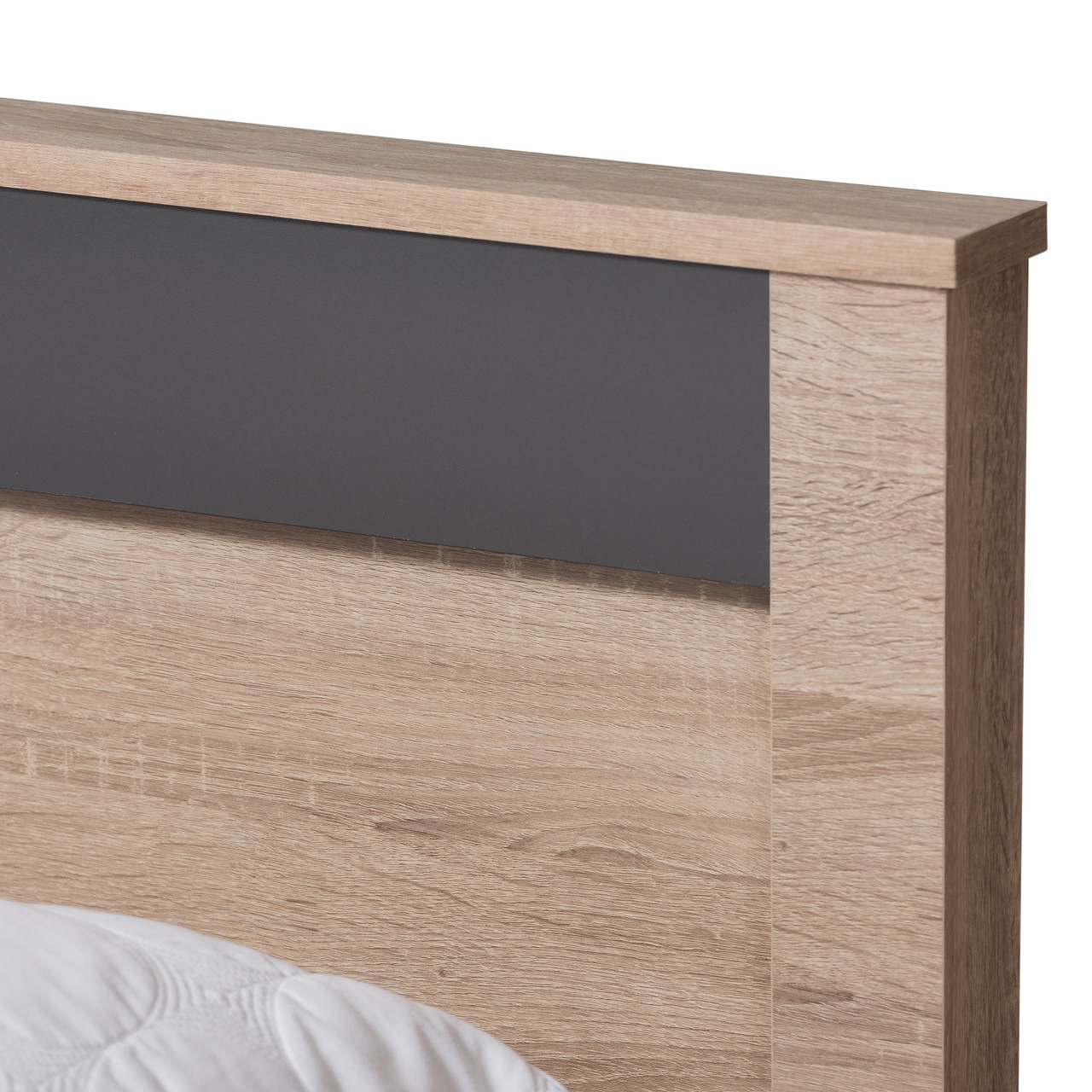 Baxton Studio Jamie Modern and Contemporary Two Tone Oak and Grey