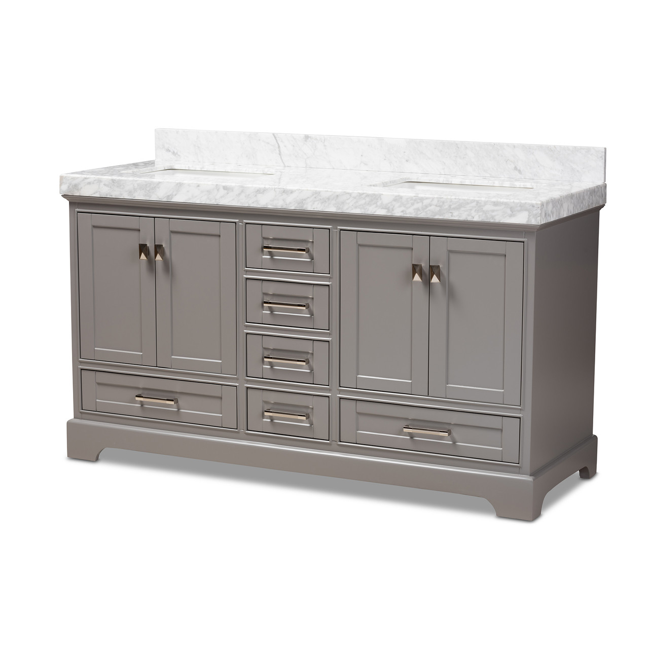 Baxton Studio Amaris 60 Inch Transitional Grey Finished Wood and