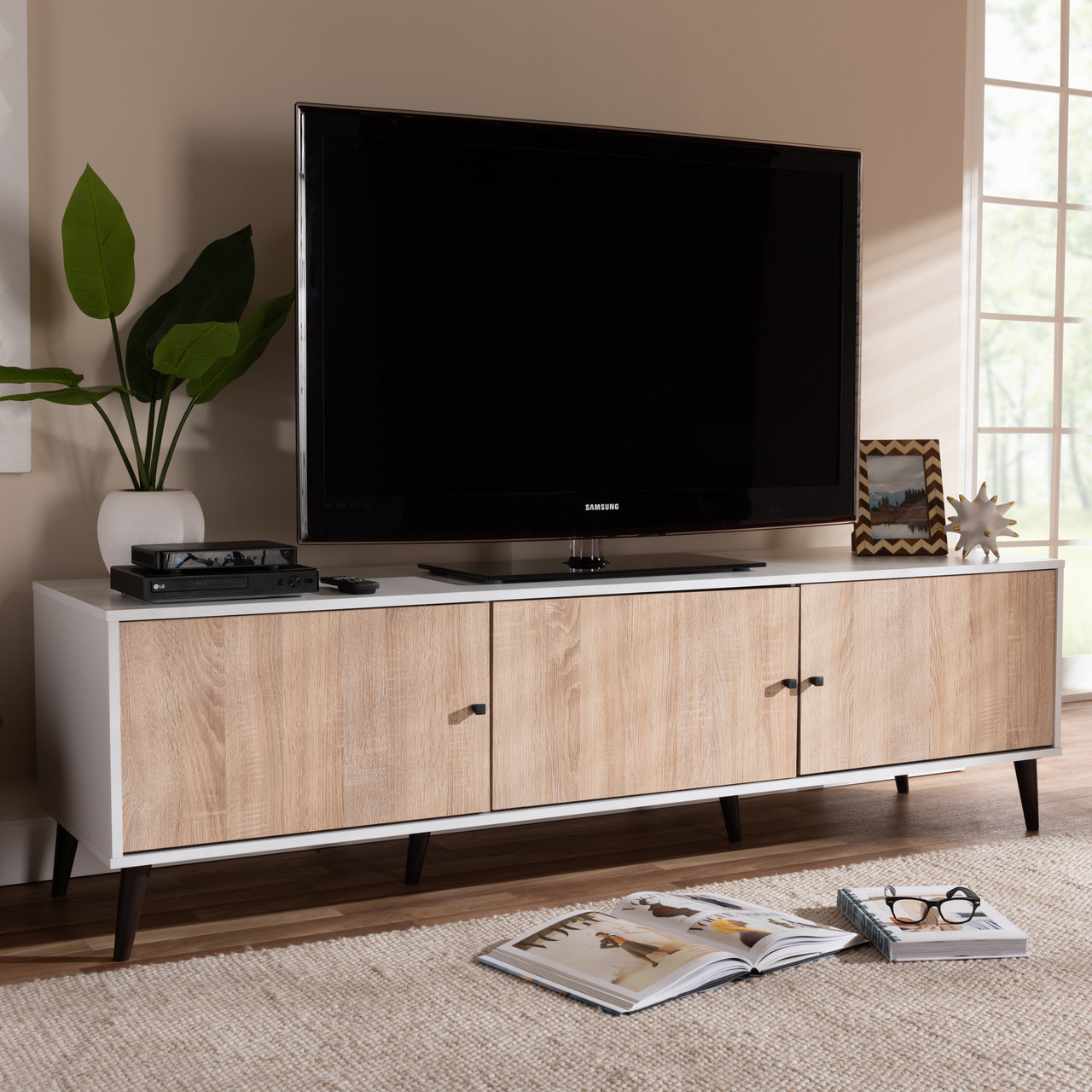 6 shelf shop tv stand