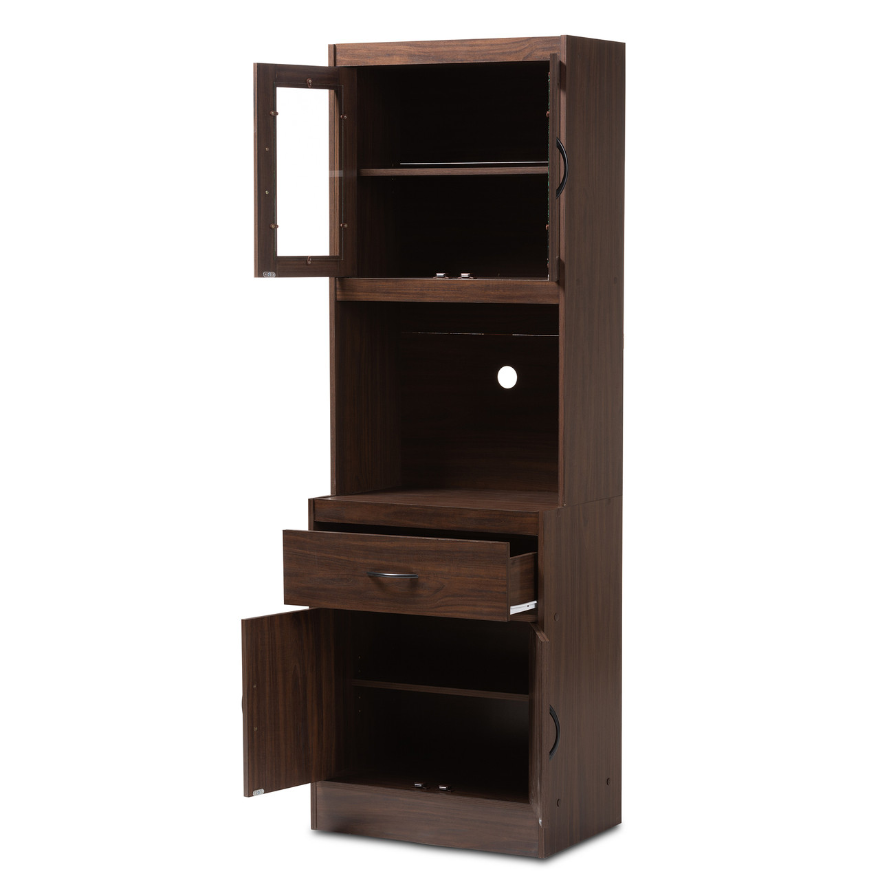 Baxton Studio Laurana Modern and Contemporary Dark Walnut Finished