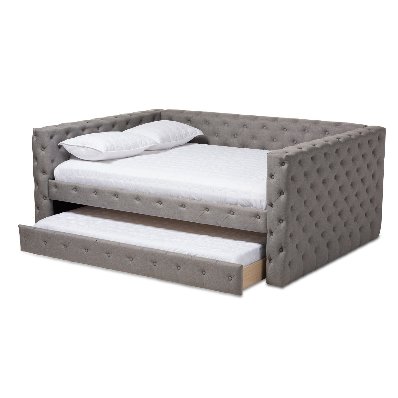 Baxton Studio Anabella Modern and Contemporary Grey Fabric