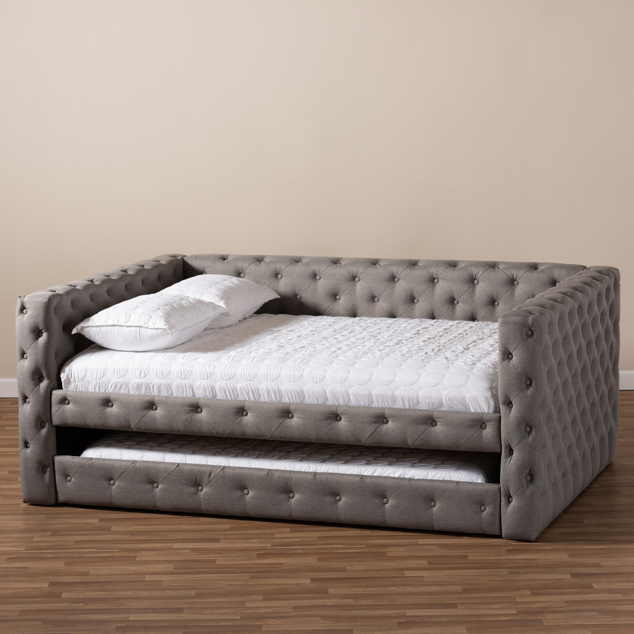 Baxton Studio Anabella Daybed with Trundle - Thumbnail 5