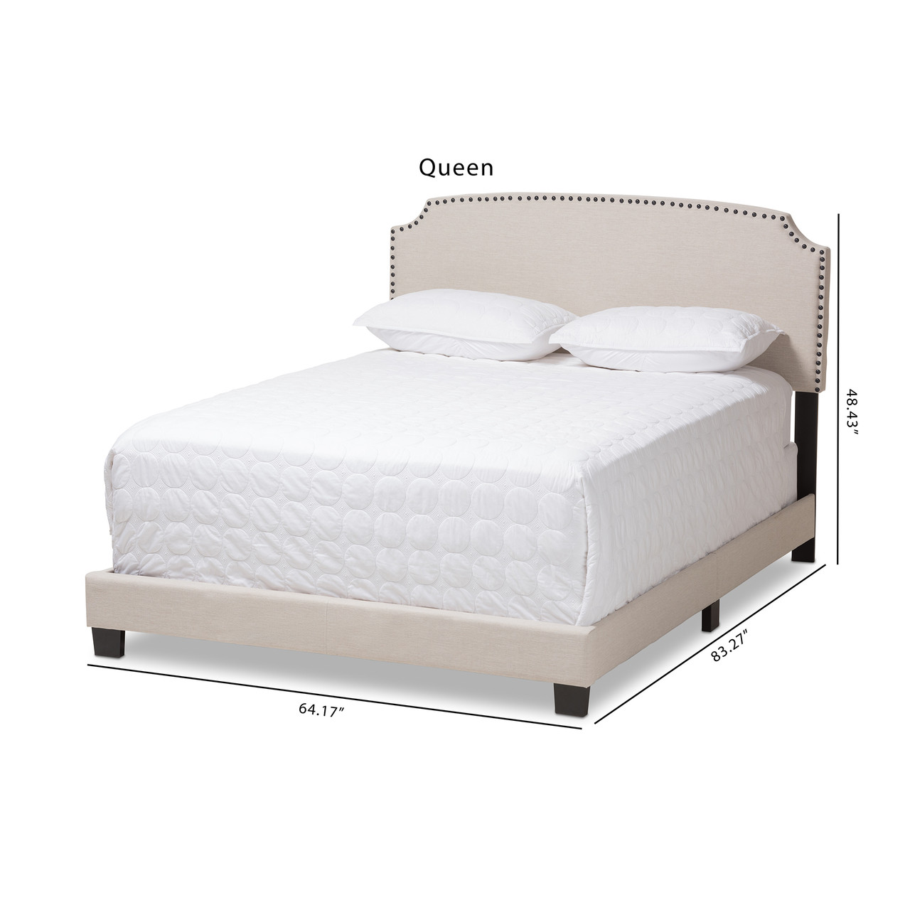 Baxton upholstered clearance bed