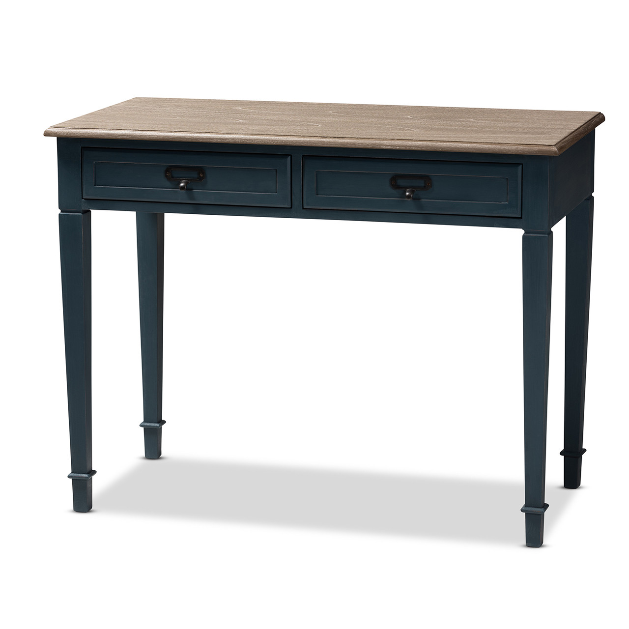 Baxton Studio Dauphine French Provincial Spruce Blue Accent