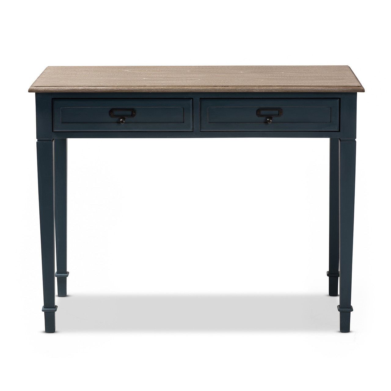 Baxton Studio Dauphine French Provincial Spruce Blue Accent