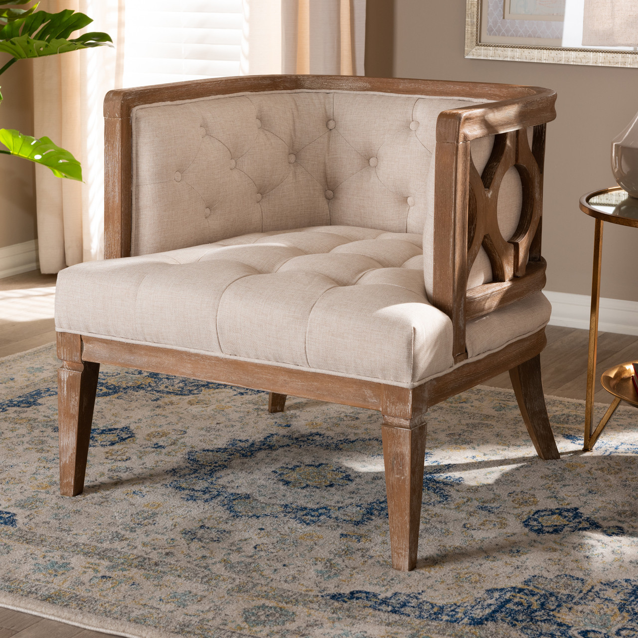 Baxton Studio Esme Accent Chair - Thumbnail 5