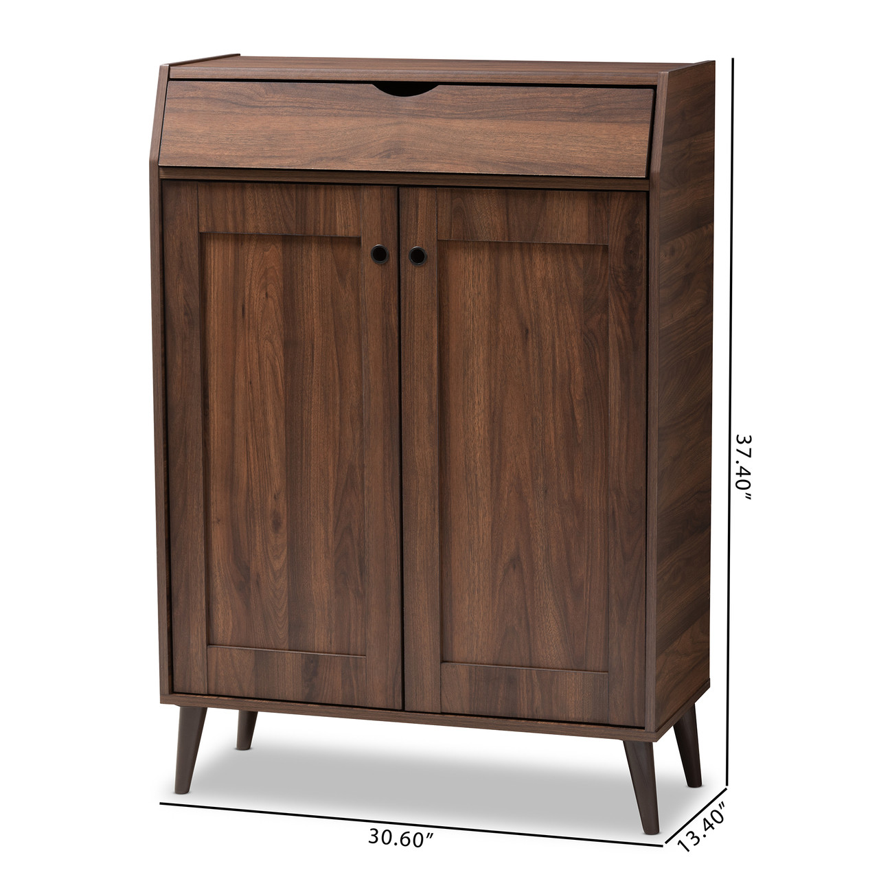 Baxton Studio Cormier Mid Century Modern Walnut Brown finished 2