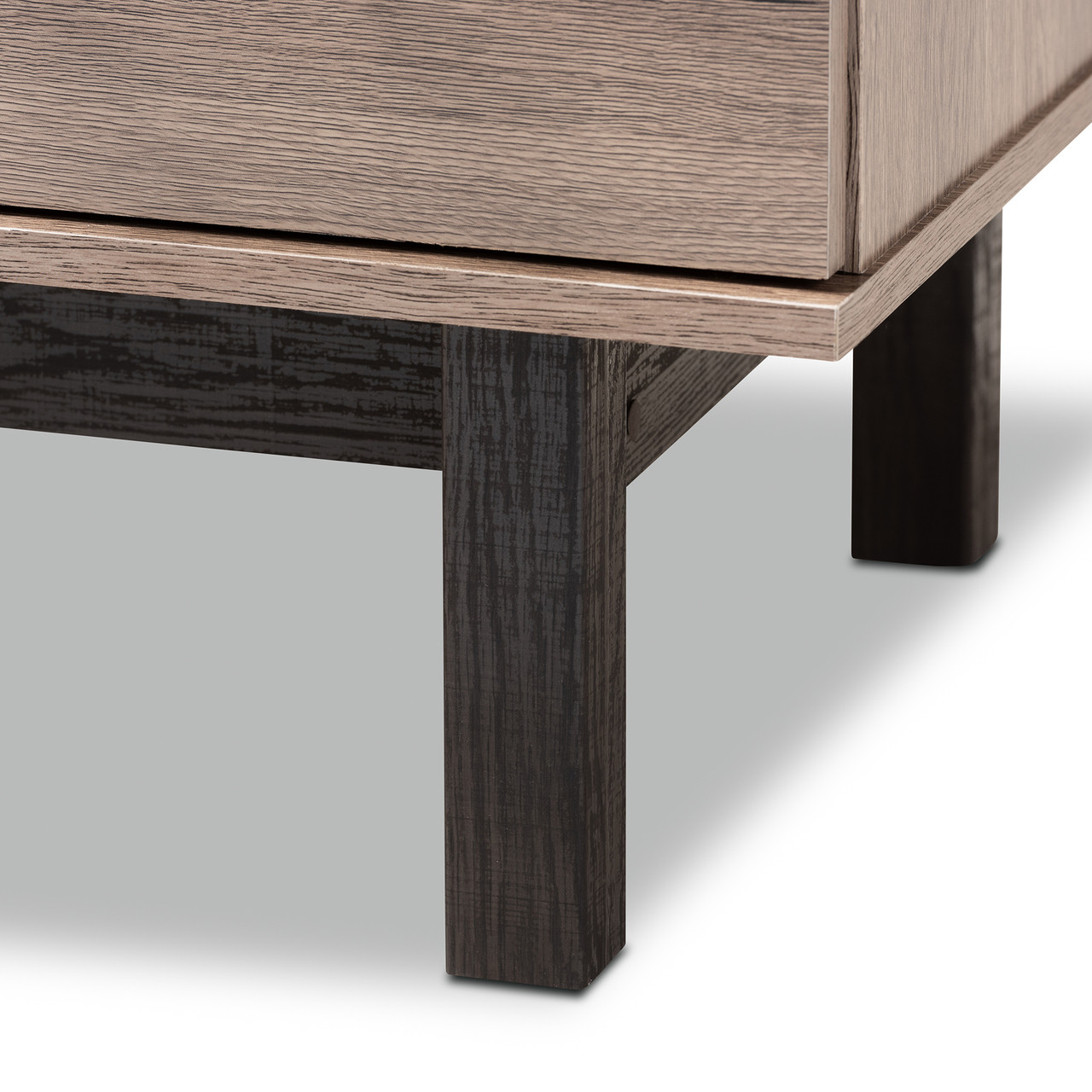 Baxton Studio Arend Modern and Contemporary Two Tone Oak Brown and