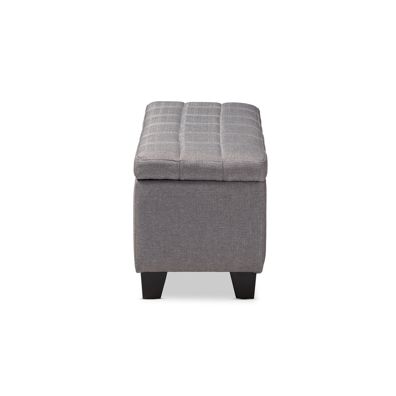 Baxton Studio Fera Modern and Contemporary Gray Fabric Upholstered