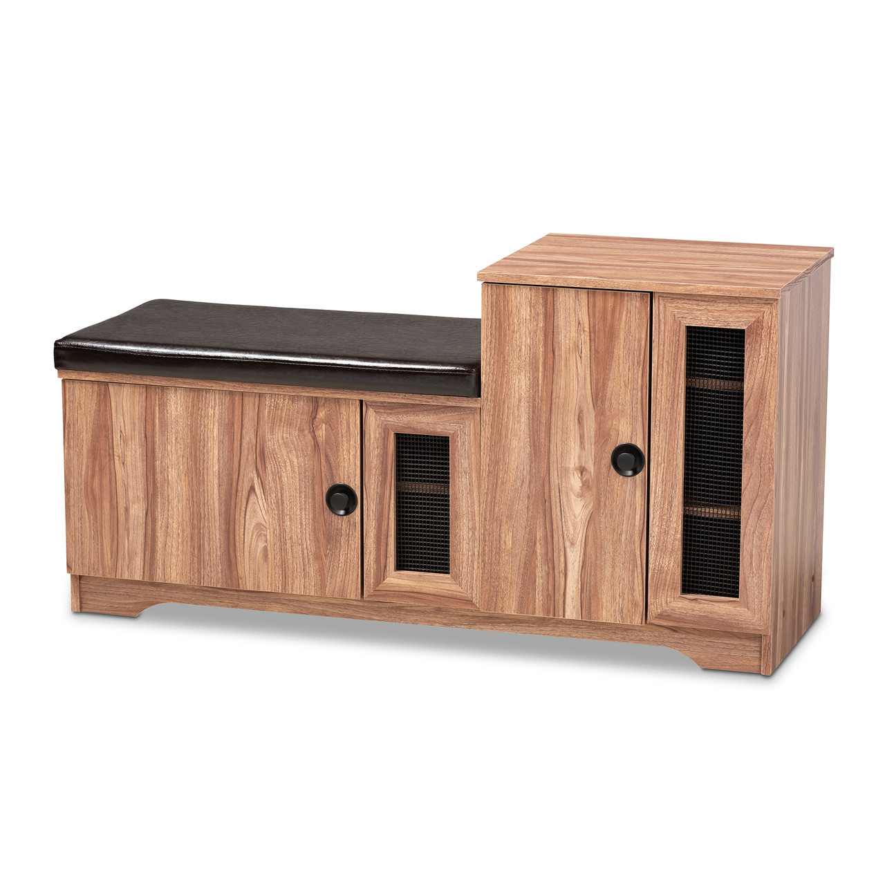 Baxton Studio Valina Shoe Storage Bench