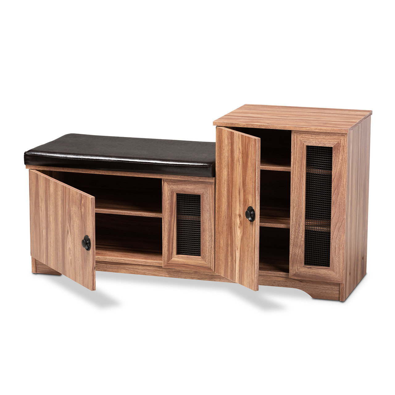 Baxton Studio Valina Shoe Storage Bench