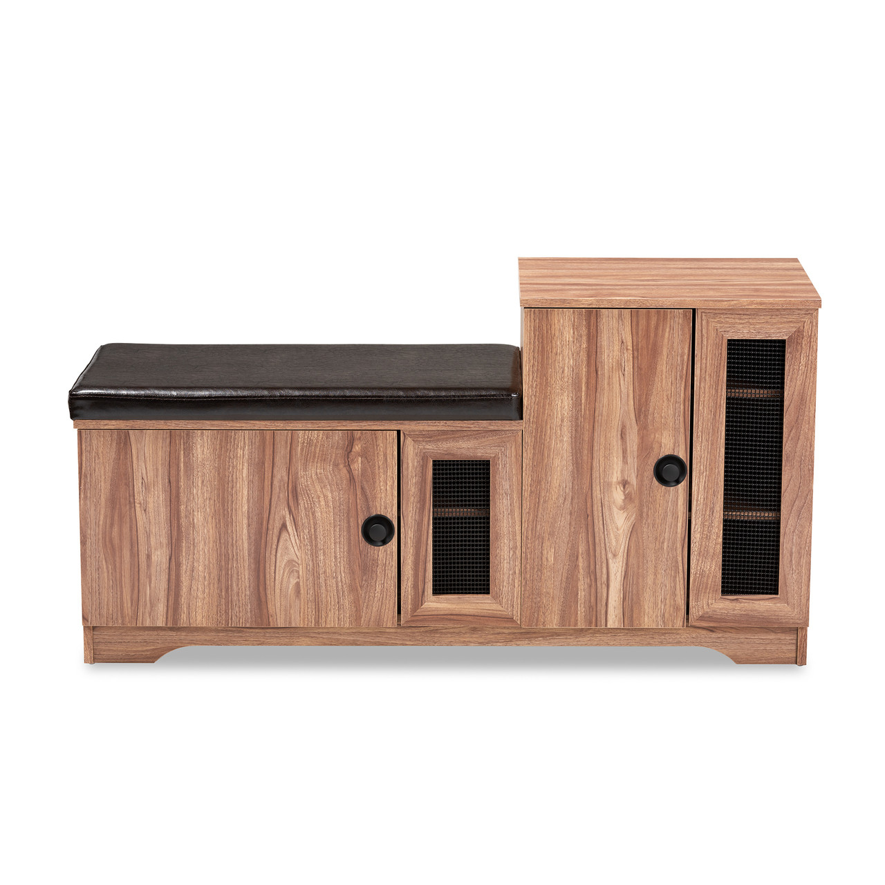 Baxton Studio Valina Shoe Storage Bench - Thumbnail 2