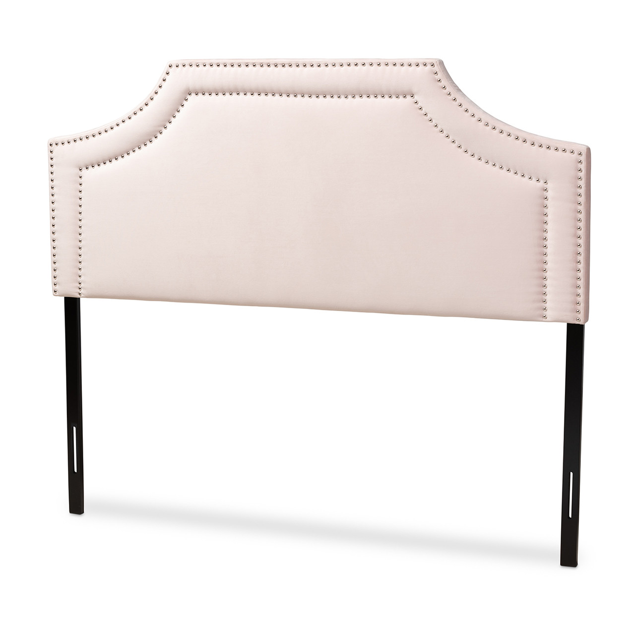 Baxton Studio Avignon Modern and Contemporary Light Pink Velvet